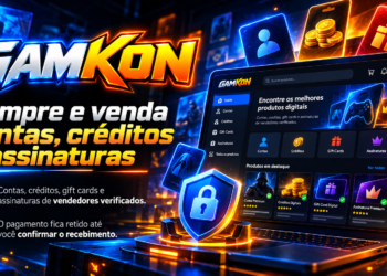 Gamkon: marketplace para comprar e vender contas, créditos, gift cards e assinaturas